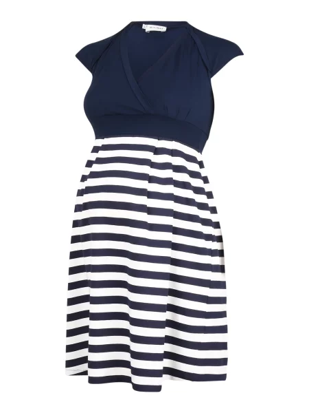 Bebefield Rochie Alicia / albastru noapte alb