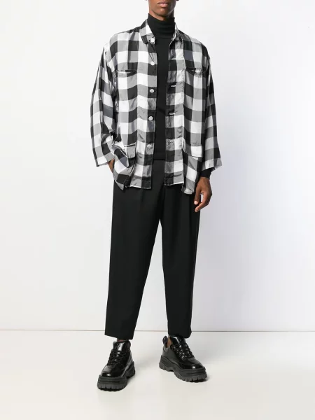 Kostkovaná lehký košile Comme Des Garçons Pre-owned černá