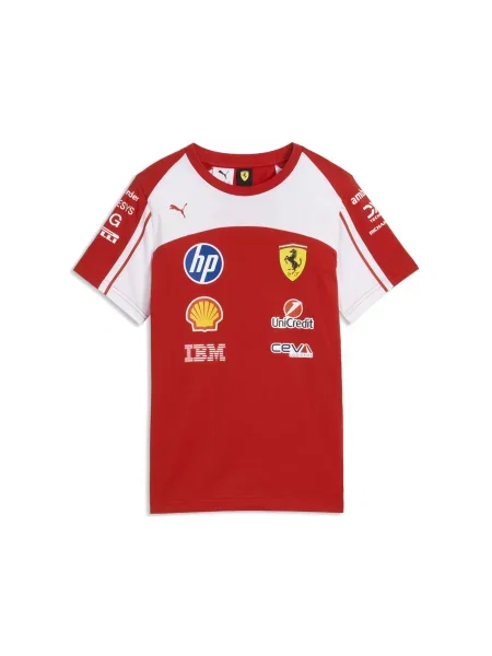 PUMA Replika młodzieżowej koszulki unisex Scuderia Ferrari HP Akcesoria czerwony