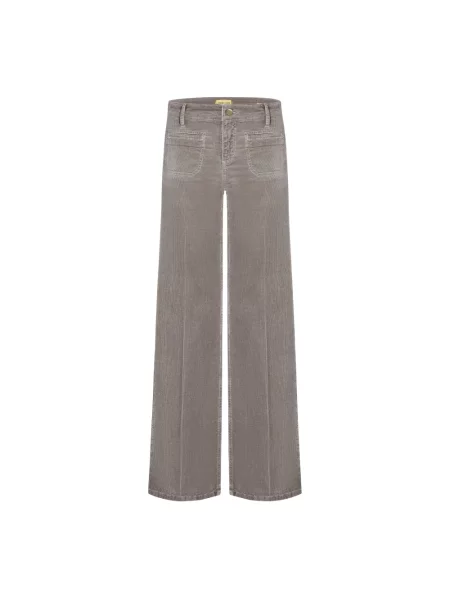 Szerokie jeansy Cambio szare