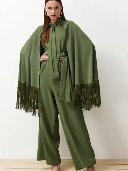 Rochie de seară Trendyol de costum kaki