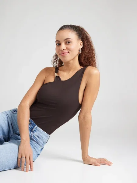 ABOUT YOU Tricou body Cindy ciocolatiu