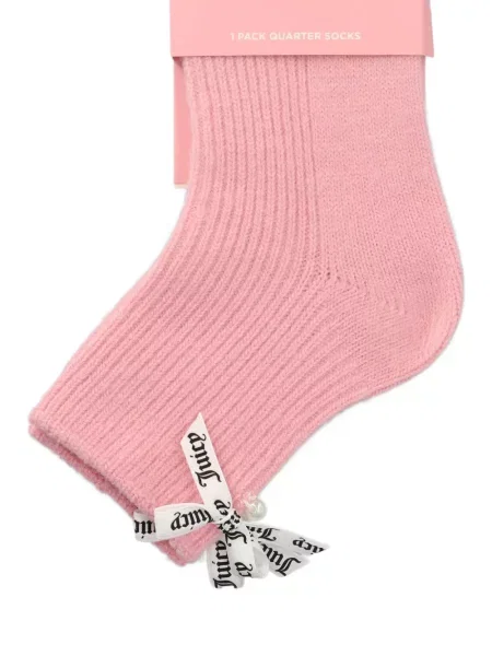 Șosete Juicy Couture cu funde roz