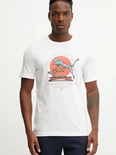 Puma Tricou Bonsai alb