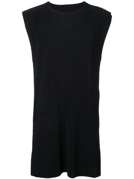 Plisovaná dlouhá košile Homme Plissé Issey Miyake černá