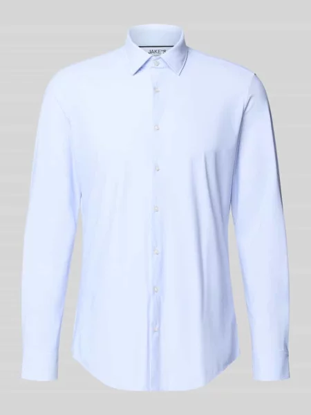 Koszula biznesowa Slim Fit z kołnierzykiem kent Jake*s błękitna