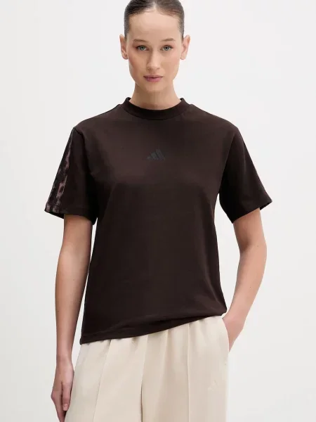 Kratka majica adidas rjava