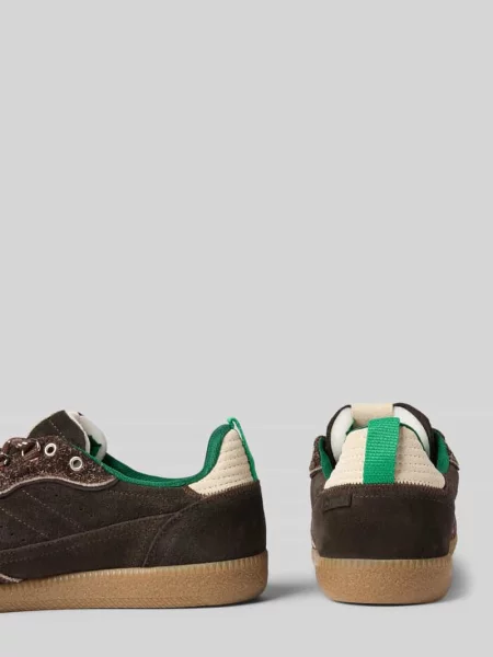 Sneakersy ze skóry naturalnej z obszyciem w kontrastowym kolorze Alohas
