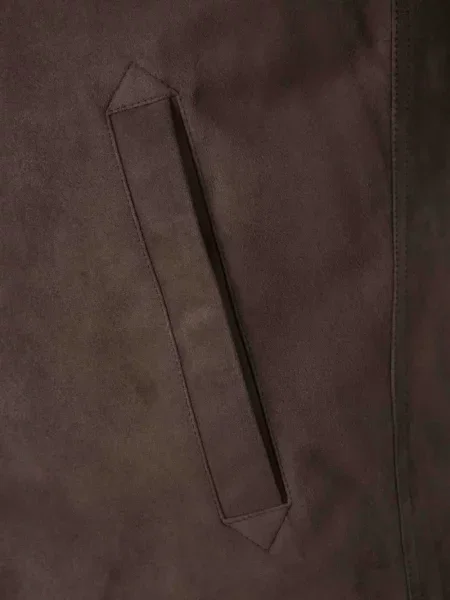Vestă Canali din piele de căprioară maro