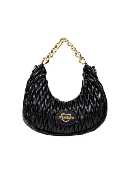 Pisemska torbica Love Moschino črna