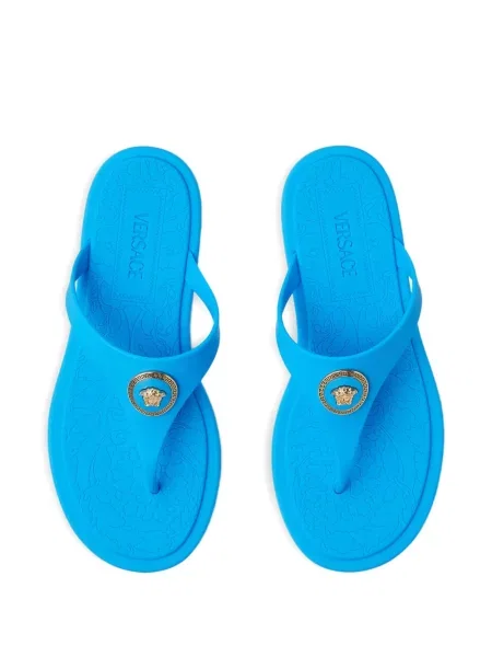 Sandale Versace fără toc albastru
