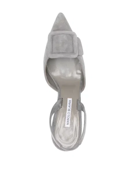 Pantofi cu toc Manolo Blahnik gri