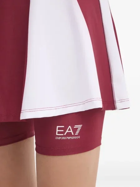 Спортни шорти Ea7 Emporio Armani с принт червено