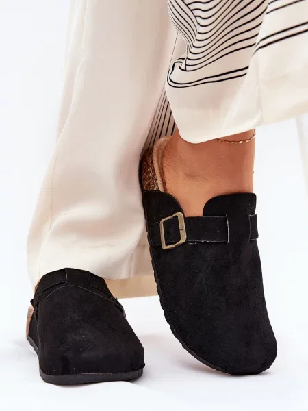 Pantofle Boto na platformě černé