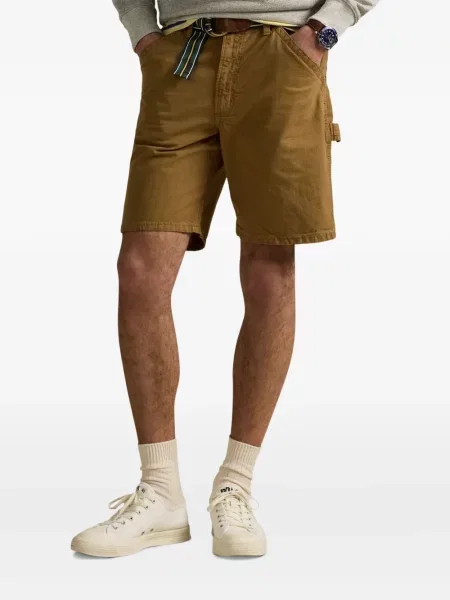 Haftowana koszulka polo Polo Ralph Lauren w paski ze sznurkiem niebieska