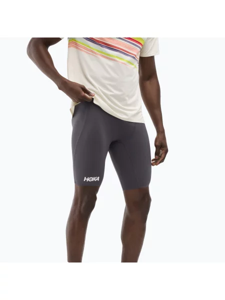 Spodenki do biegania HOKA Race Day Half Tight squid ink szare