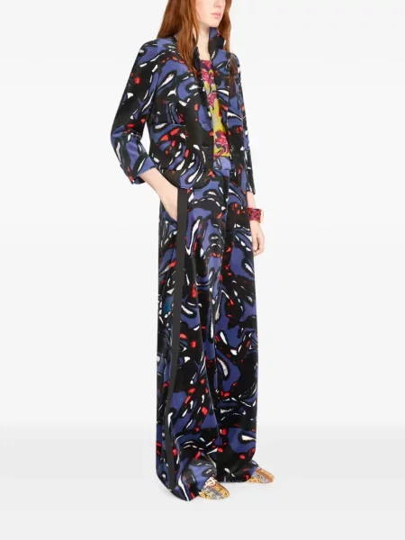 Pantaloni Dries Van Noten albastru
