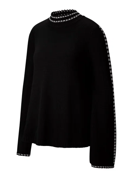 Heine Pulover negru alb