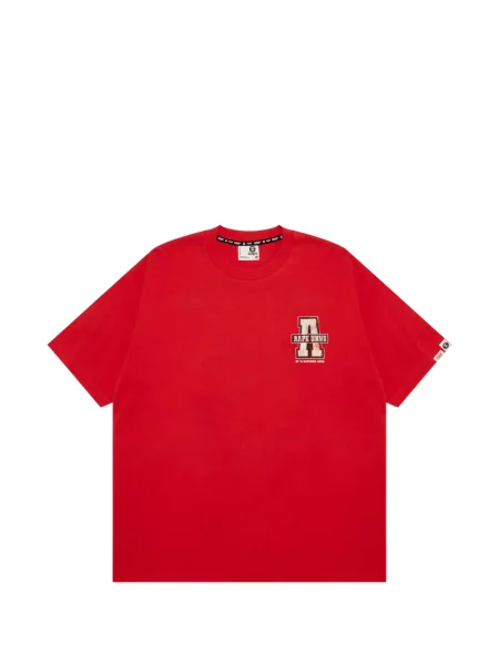 Tricou Aape By A Bathing Ape cu imagine roșu