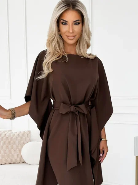 Rochie Numoco de costum maro