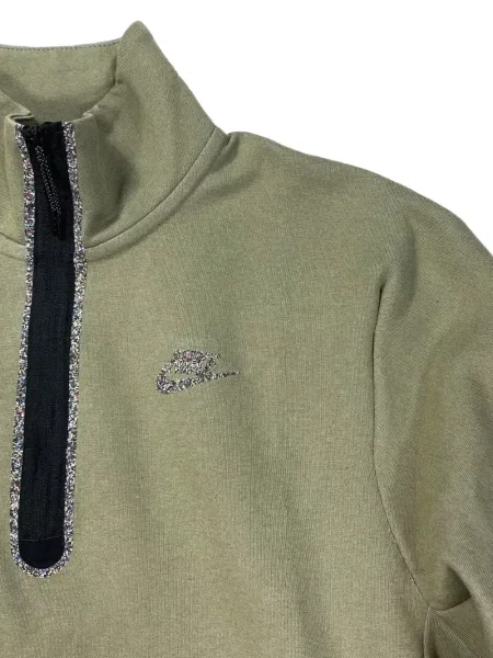 Fleece futó húzózsinór fleece melegítő felső Nike zöld
