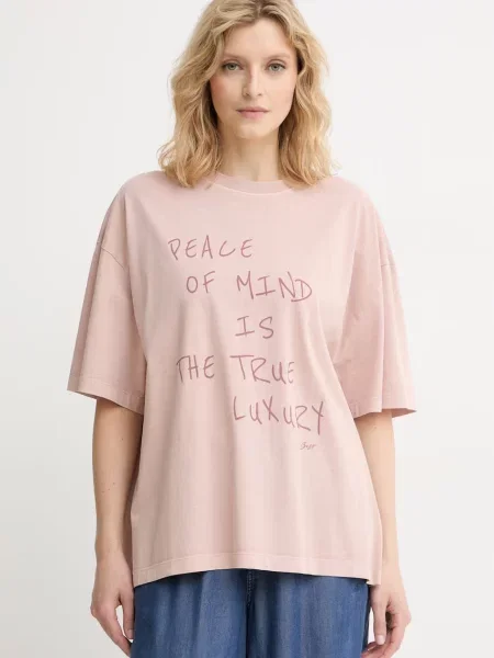 BOSS Orange tricou pentru femei din roz