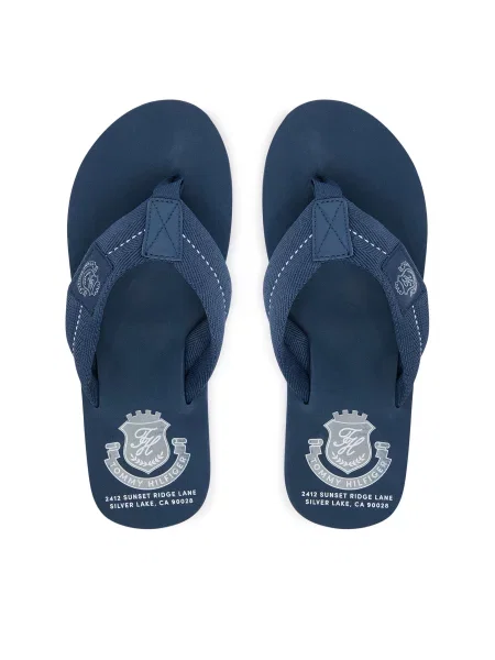 Джапанки Tommy Hilfiger Patch Hilfiger Beach Sandal син