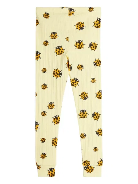 Legginsy dziecięce Mini Rodini żółte