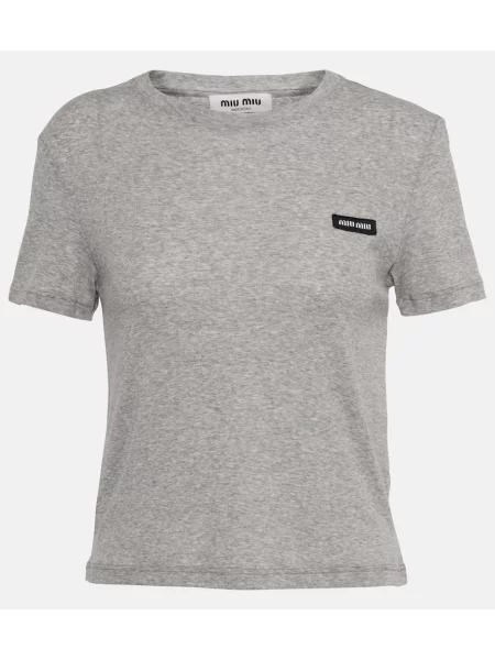 Jersey majica Miu Miu siva