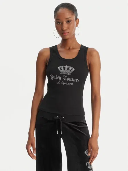 Juicy Couture Top Gothic Crown črna
