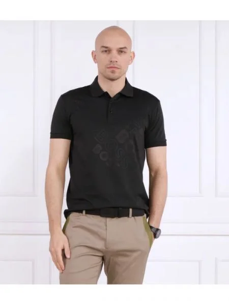 BOSS GREEN Polo Paddy negru