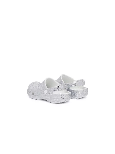 Natikače Crocs Classic Dazzle Glitter Clog K Srebrna
