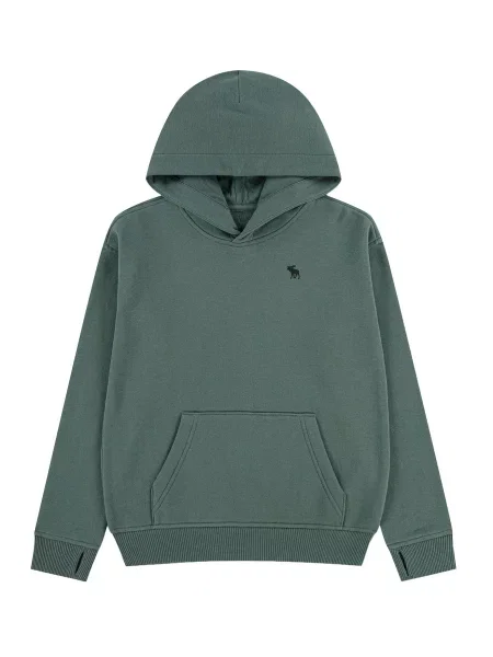 Hanorac din fleece copii Abercrombie & Fitch verde