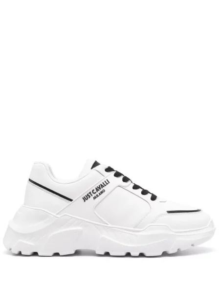 Sneakerși Just Cavalli alb