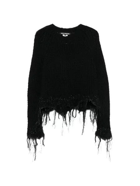 Pulover Junya Watanabe zdrențuiți chunky negru