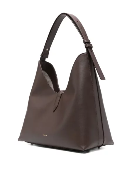Geanta de piele Furla din piele maro