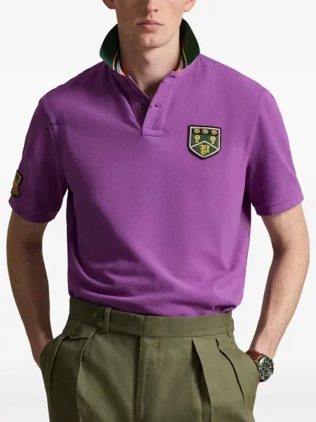 Ριγέ δερμάτινος κάλτσες Polo Ralph Lauren με κορδόνι μαύρο