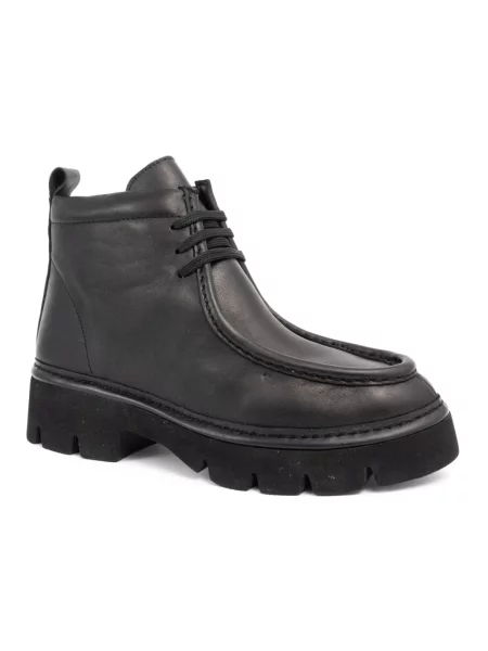 Buty do kostki Sergio Moretti skórzane czarne