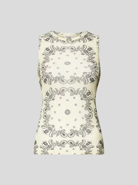 Top Nanushka z nadrukiem z wzorem paisley