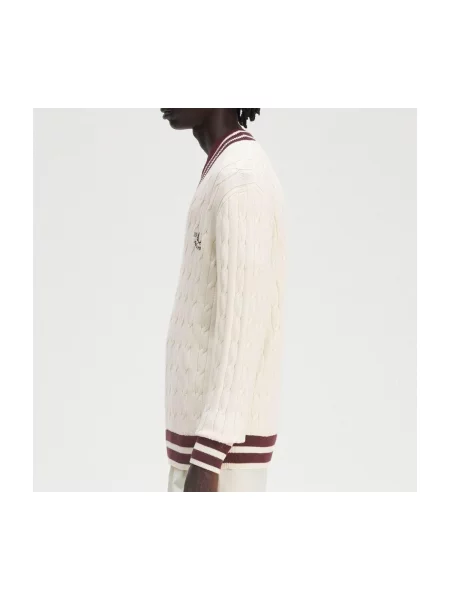 Pulover Fred Perry tricotate tenis bej