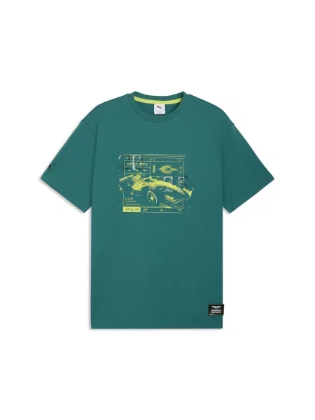 Koszulka PUMA x ASTON MARTIN ARAMCO TEAM o luźnym kroju Akcesoria S zielony