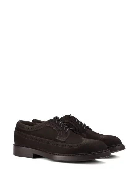 Brogues Doucal's din piele de căprioară maro