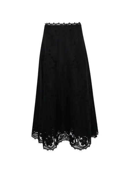 Fustă Ulla Johnson din dantelă negru