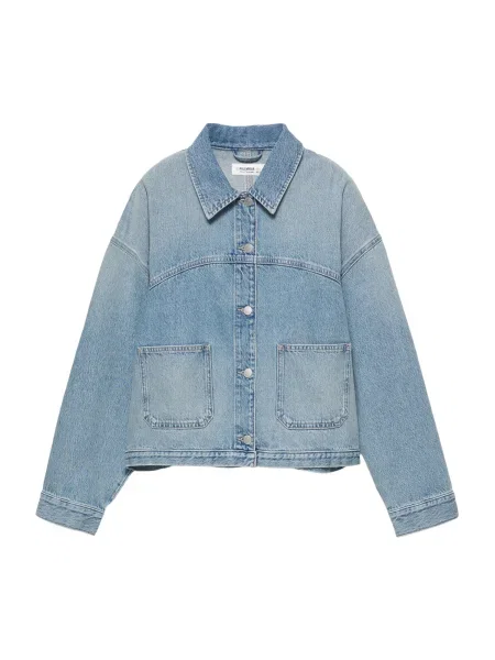 Pull&Bear Geacă de primăvară-toamnă deschis albastru