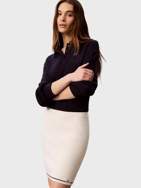 Джинсова спідниця Calvin Klein Jeans біла