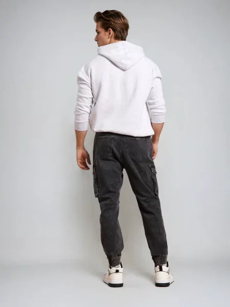 Джинси jogger cargo сірий