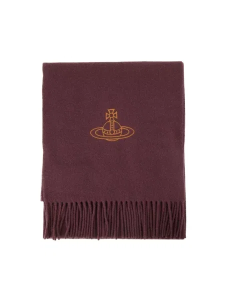 Szal Vivienne Westwood elegancka czerwona