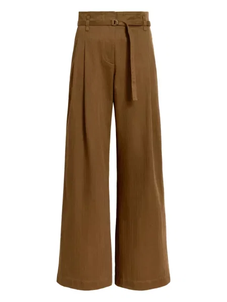 Pantaloni Proenza Schouler White Label plisate alb