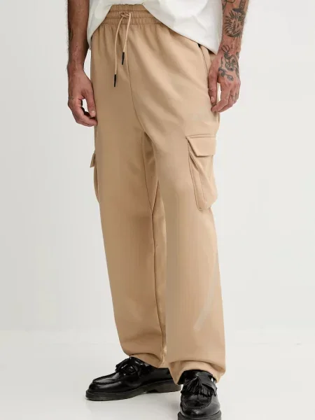 Adidas pantaloni de trening adidas x Z.N.E cu imprimeu bej