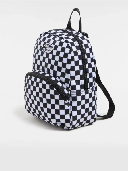 Kockovaný batoh Vans biela